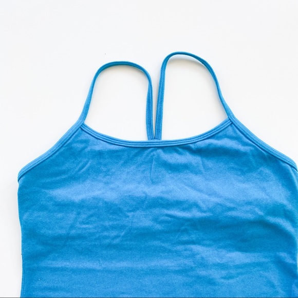 Lululemon Blue Power Y Tank Size 8 - Picture 2 of 6